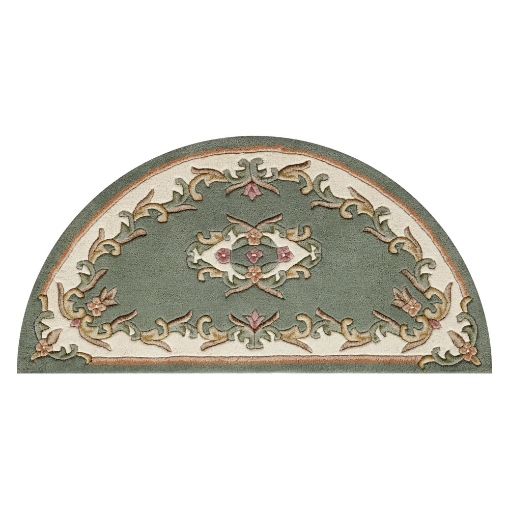 Royal Aubusson Half Moon rugs in Green